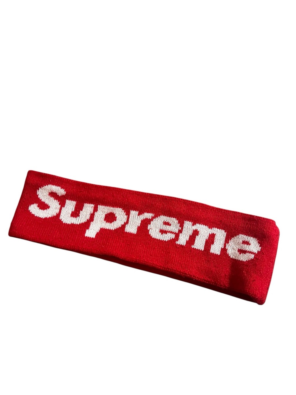 Red Supreme New Era Logo Headband (201)